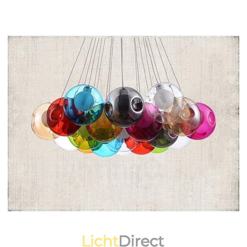 Creatief De Nordic Color Restoring Ancient Ways Goudviskom Glas Creatieve Hanglamp Lamp (Als u meerdere glazen bollen bestelt, wordt er één vaste hanglamp meegeleverd) (Selecteer hieronder de hoeveelheid en kleur van de glazen bol)