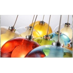 Creatief De Nordic Color Restoring Ancient Ways Goudviskom Glas Creatieve Hanglamp Lamp (Als u meerdere glazen bollen bestelt, wordt er één vaste hanglamp meegeleverd) (Selecteer hieronder de hoeveelheid en kleur van de glazen bol)
