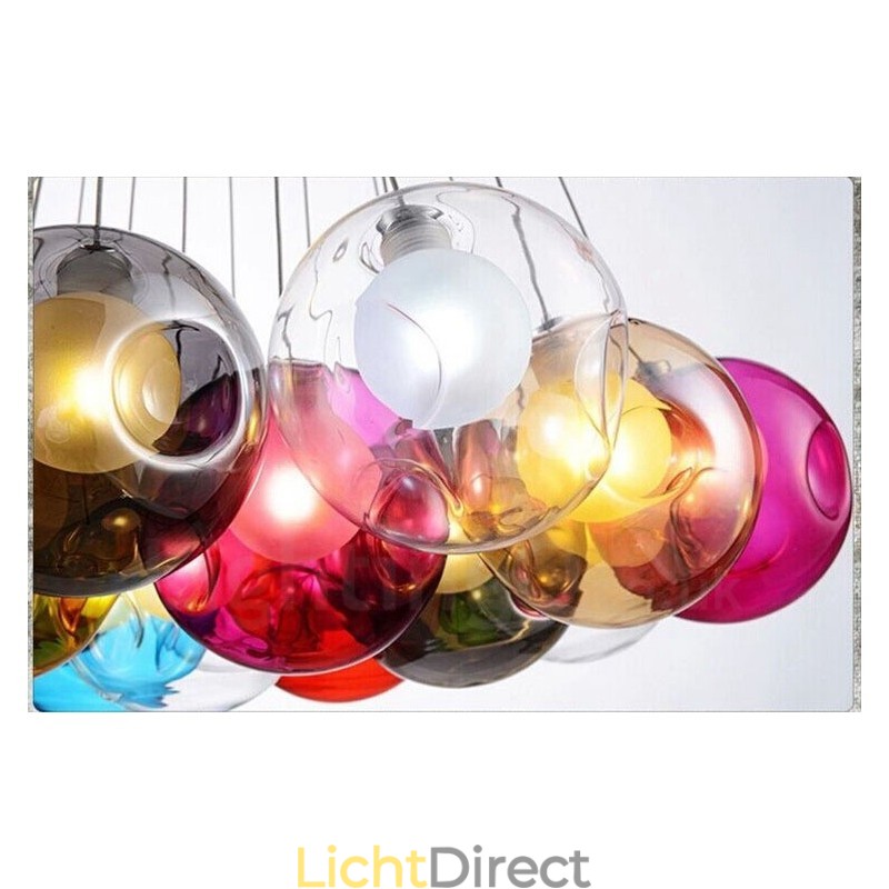 Creatief De Nordic Color Restoring Ancient Ways Goudviskom Glas Creatieve Hanglamp Lamp (Als u meerdere glazen bollen bestelt, wordt er één vaste hanglamp meegeleverd) (Selecteer hieronder de hoeveelheid en kleur van de glazen bol)