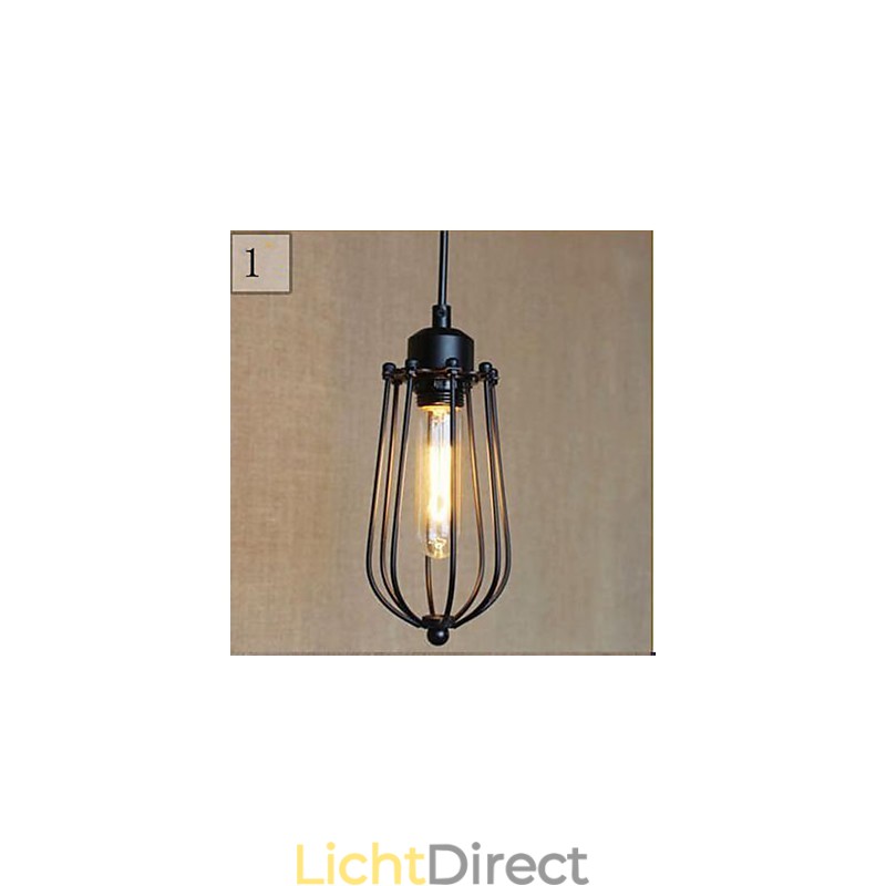 Ruralge smeedijzeren hanglamp