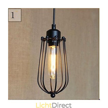 Ruralge smeedijzeren hanglamp