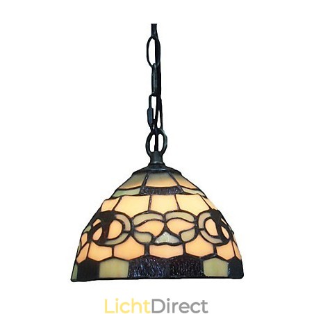 1-lichts hanglamp met glazen kap