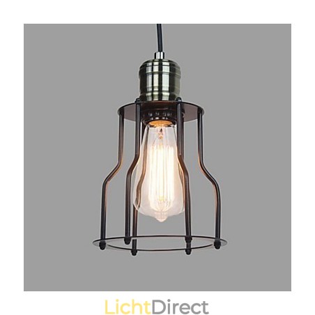 Traditionele klassieke vintage mini-stijl schilderij hanglamp