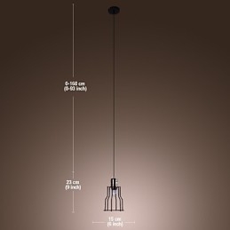 Traditionele klassieke vintage mini-stijl schilderij hanglamp