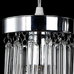 Moderne eigentijdse kristallen chromen metalen hanglamp