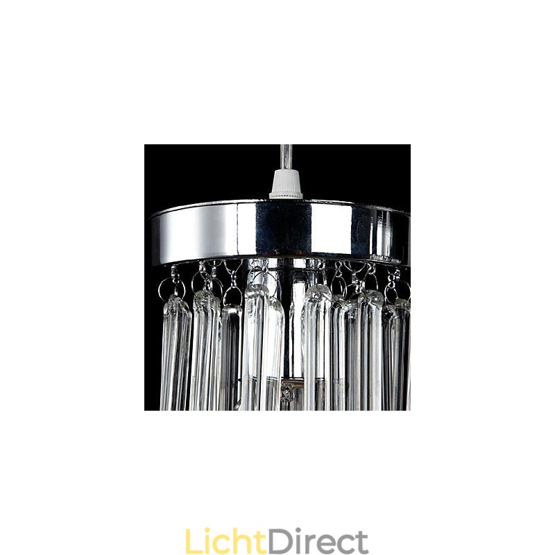 Moderne eigentijdse kristallen chromen metalen hanglamp