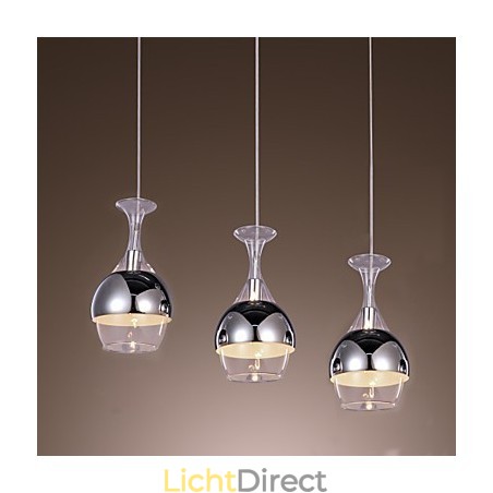 Franse stijl creatieve 3-lichts hanglamp in de vorm van een kelk Franse stijl creatieve 3-lichts hanglamp in de vorm van een kelk
