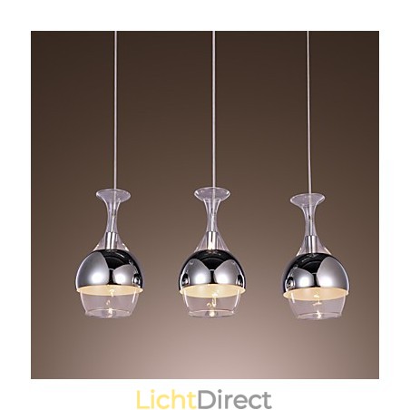 Moderne creatieve hanglamp met 3 lampen in de vorm van een kelk Moderne creatieve hanglamp met 3 lampen in de vorm van een kelk