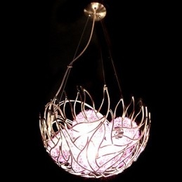 Moderne eigentijdse komvormige kristallen kroonluchter hanglamp