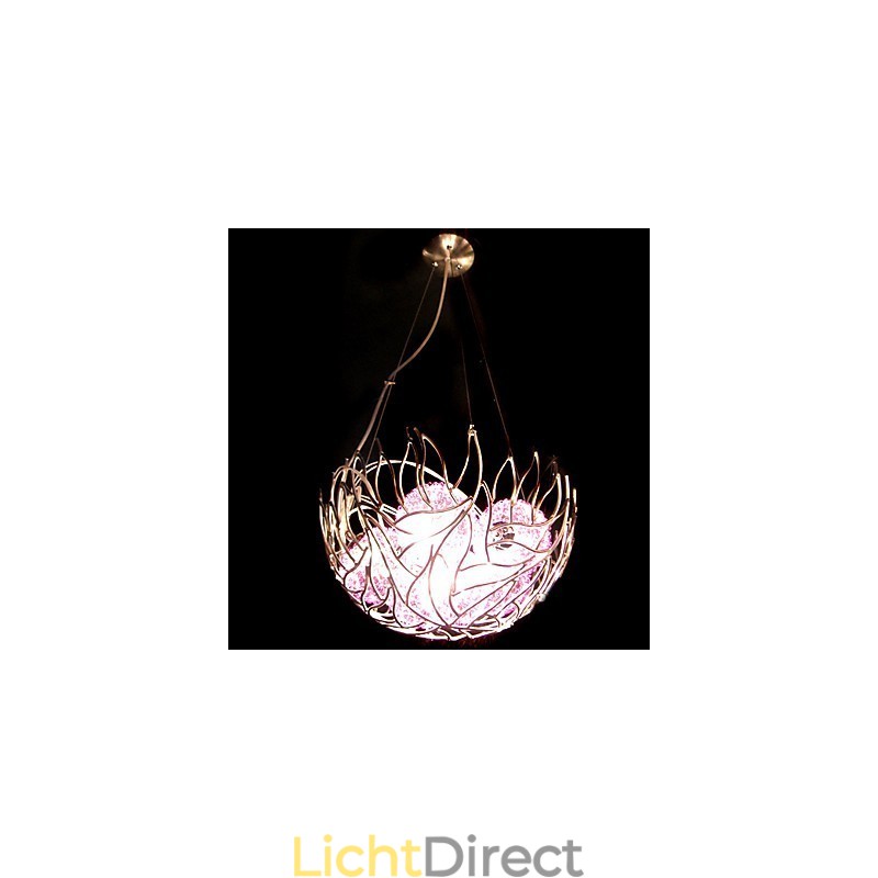 Moderne eigentijdse komvormige kristallen kroonluchter hanglamp