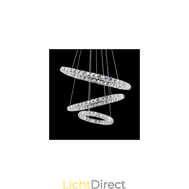 44W moderne eigentijdse kristallen chromen metalen hanglamp