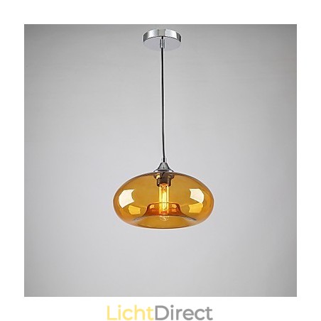 Moderne karakteristieke hanglamp met 1 licht en transparante kap