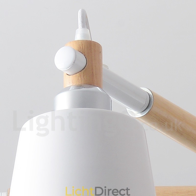 3 Lichts Moderne Hedendaagse Houten Kroonluchter Licht