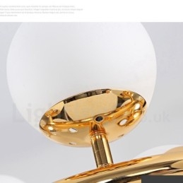 24-lichts moderne eigentijdse kroonluchter met glazen kap