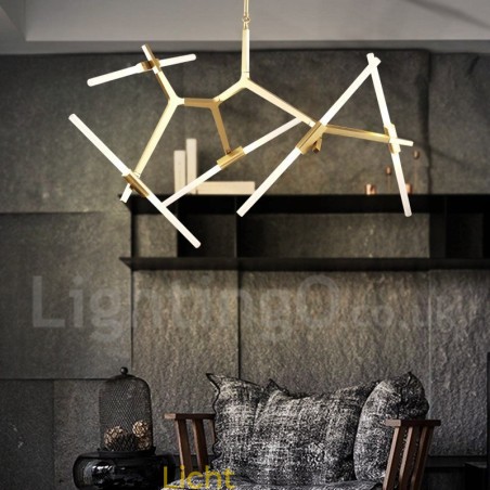 10-lichts moderne, eigentijdse kroonluchter (zwart, goud) 10-lichts moderne, eigentijdse kroonluchter (zwart, goud)