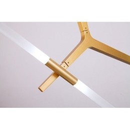 12 Lichts Moderne Hedendaagse Kroonluchter Licht (Zwart Goud)