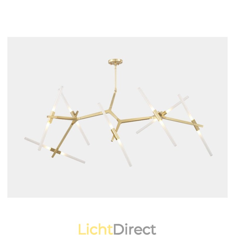14 Lichts Moderne Hedendaagse Kroonluchter Licht (Zwart Goud)