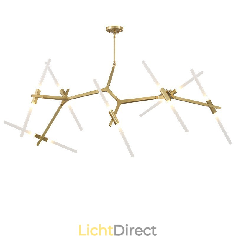 14 Lichts Moderne Hedendaagse Kroonluchter Licht (Zwart Goud)