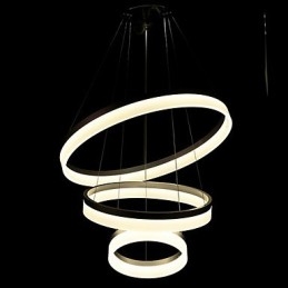 Ronde hanglamp Moderne acryllampen Verlichting Luxe plafondlampen met drie ringen Armaturen