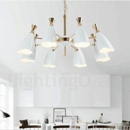 Moderne, eigentijdse stijl kroonluchterlamp met 8 lampen
