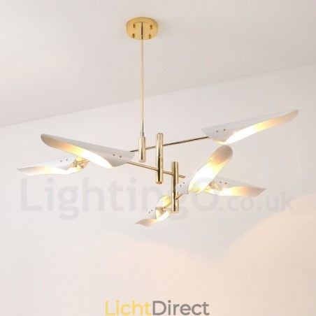 3-laags moderne, eigentijdse kroonluchter met 6 lampen 3-laags moderne, eigentijdse kroonluchter met 6 lampen