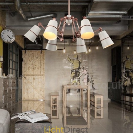 6-lichts kroonluchterlamp met moderne, eigentijdse stijlverlichting 6-lichts kroonluchterlamp met moderne, eigentijdse stijlverlichting