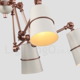 6-lichts kroonluchterlamp met moderne, eigentijdse stijlverlichting