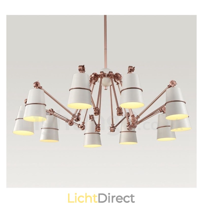 10-lichts kroonluchterlamp met moderne, eigentijdse stijlverlichting