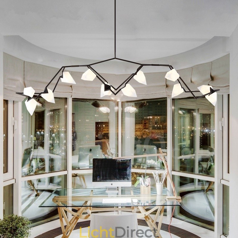 Moderne eigentijdse 8-lichts kroonluchterlamp