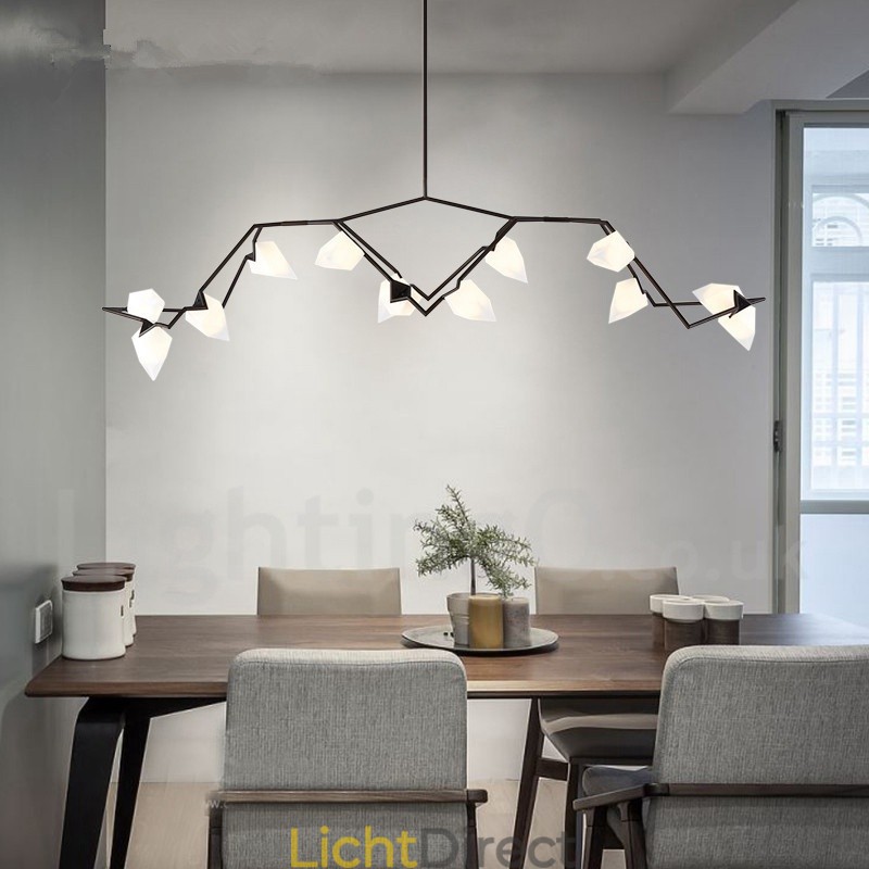 Moderne eigentijdse 8-lichts kroonluchterlamp