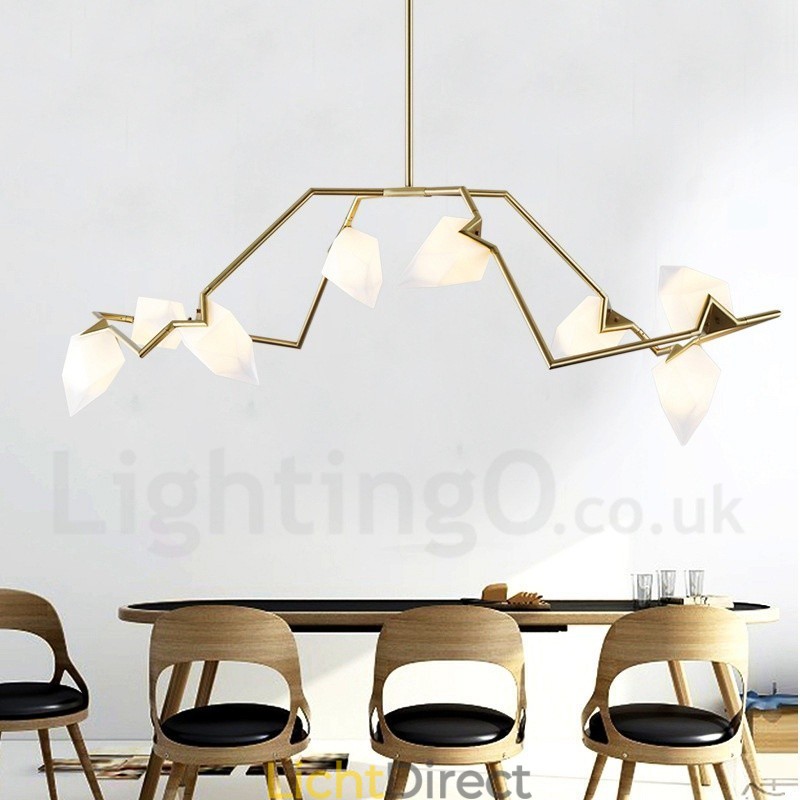 Moderne eigentijdse 8-lichts kroonluchterlamp