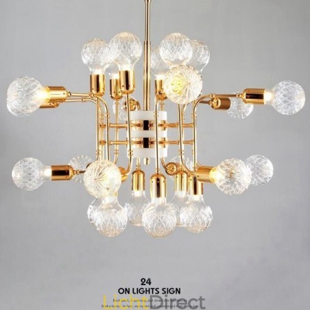 4-laags moderne eigentijdse kroonluchterlamp met 24 lampen 4-laags moderne eigentijdse kroonluchterlamp met 24 lampen