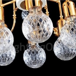 4-laags moderne eigentijdse kroonluchterlamp met 24 lampen