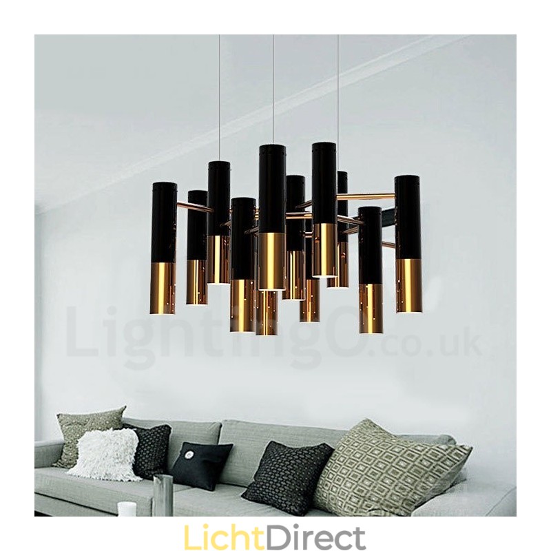 Moderne eigentijdse 13-lichts kroonluchter, enkele laag lamp