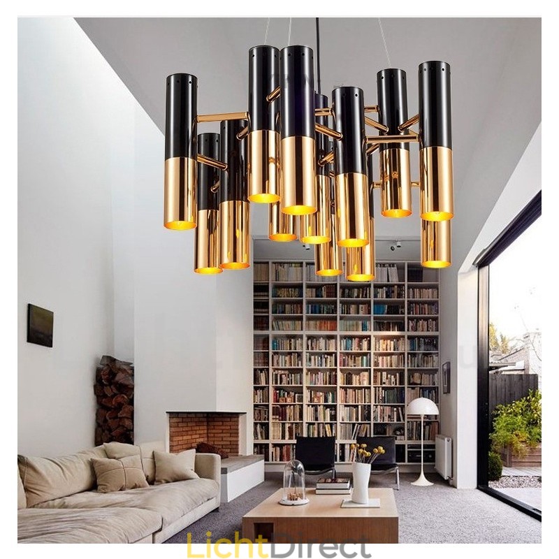 Moderne eigentijdse 13-lichts kroonluchter, enkele laag lamp