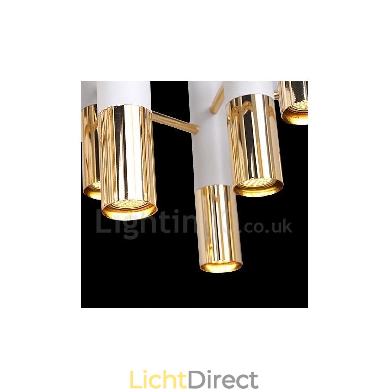 Moderne eigentijdse 19-lichts kroonluchter, enkele laag lamp