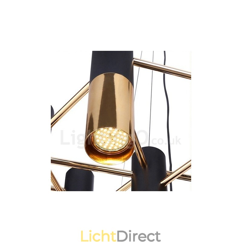 Moderne eigentijdse 22-lichts kroonluchter, enkele laag lamp