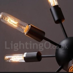12-lichts retro vintage Sputnik kroonluchter