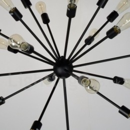 16-lichts vintage retro Sputnik kroonluchter