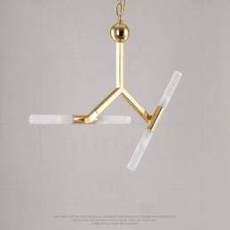 Moderne eigentijdse 2-laags 4-lichts gouden kroonluchterlamp