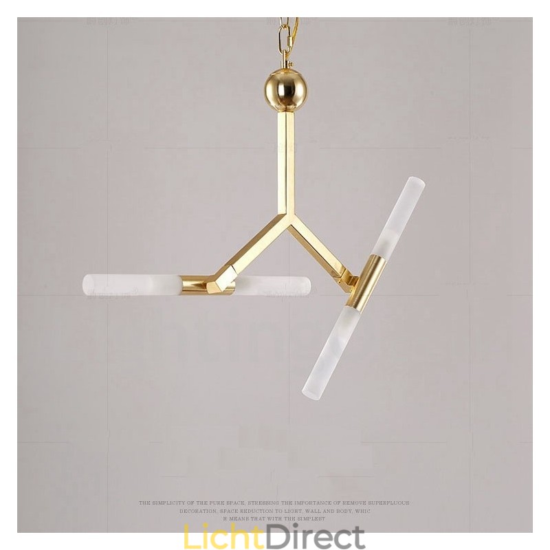 Moderne eigentijdse 2-laags 4-lichts gouden kroonluchterlamp