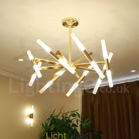 Moderne eigentijdse 2-laags 16-lichts gouden kroonluchterlamp Moderne eigentijdse 2-laags 16-lichts gouden kroonluchterlamp