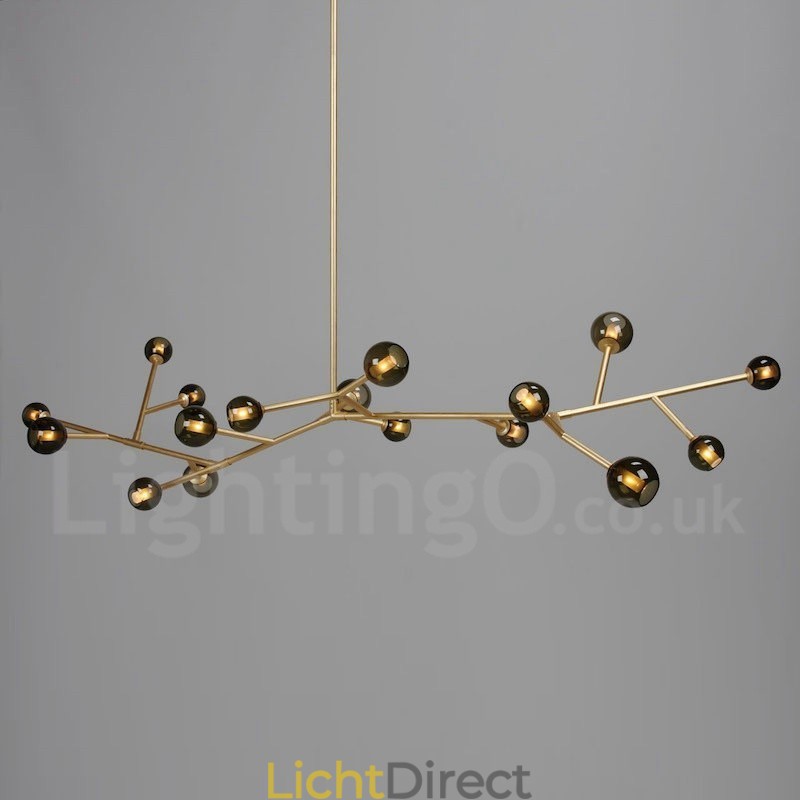 17-lichts kroonluchter vintage landlamp
