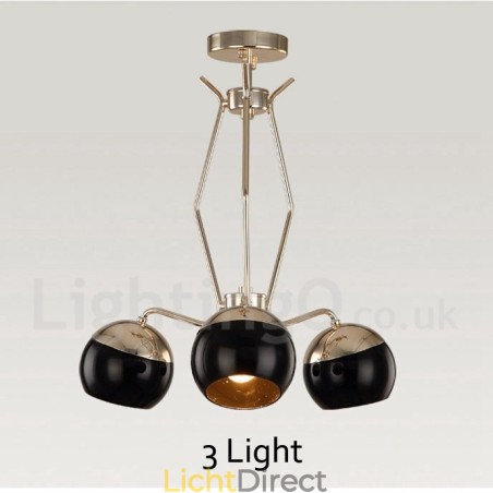 3-lichts enkellaags moderne, eigentijdse metalen kroonluchterlamp met glazen kap 3-lichts enkellaags moderne, eigentijdse metalen kroonluchterlamp met glazen kap