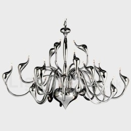 24 lampen moderne zwaan kroonluchterlamp G4 verchroomd lamp inbegrepen