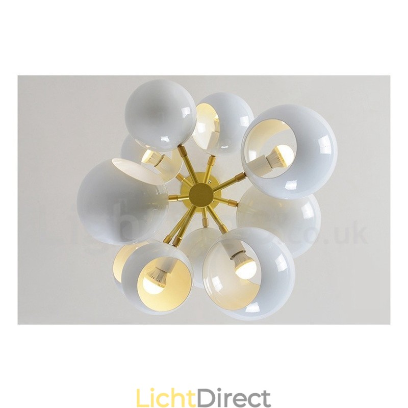 Witte 10-lichts moderne eigentijdse kroonluchterlamp
