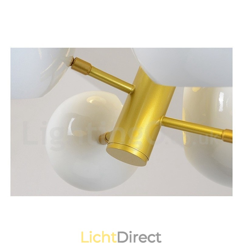 Witte 10-lichts moderne eigentijdse kroonluchterlamp