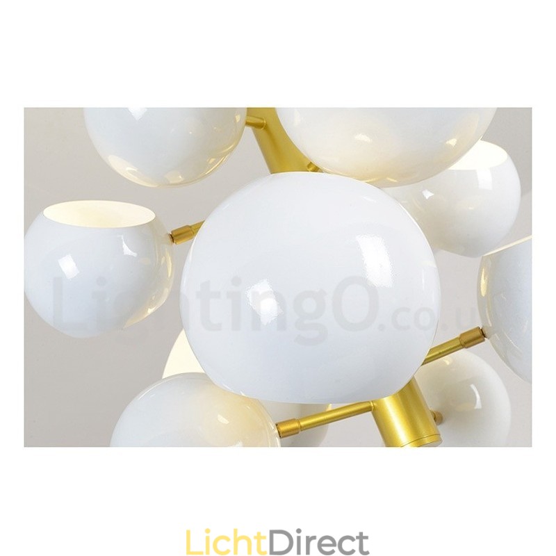 Witte 10-lichts moderne eigentijdse kroonluchterlamp