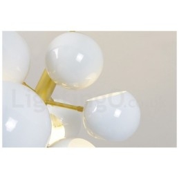 Witte 10-lichts moderne eigentijdse kroonluchterlamp