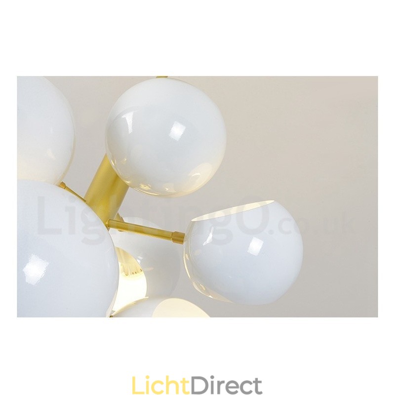 Witte 10-lichts moderne eigentijdse kroonluchterlamp